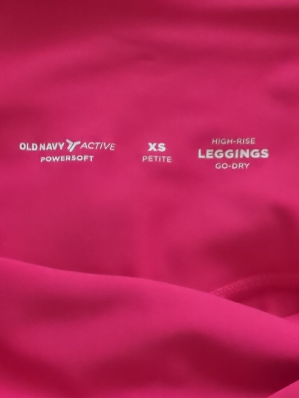 Old Navy Bright Pink High-Rise Leggings - Picture 4 of 4